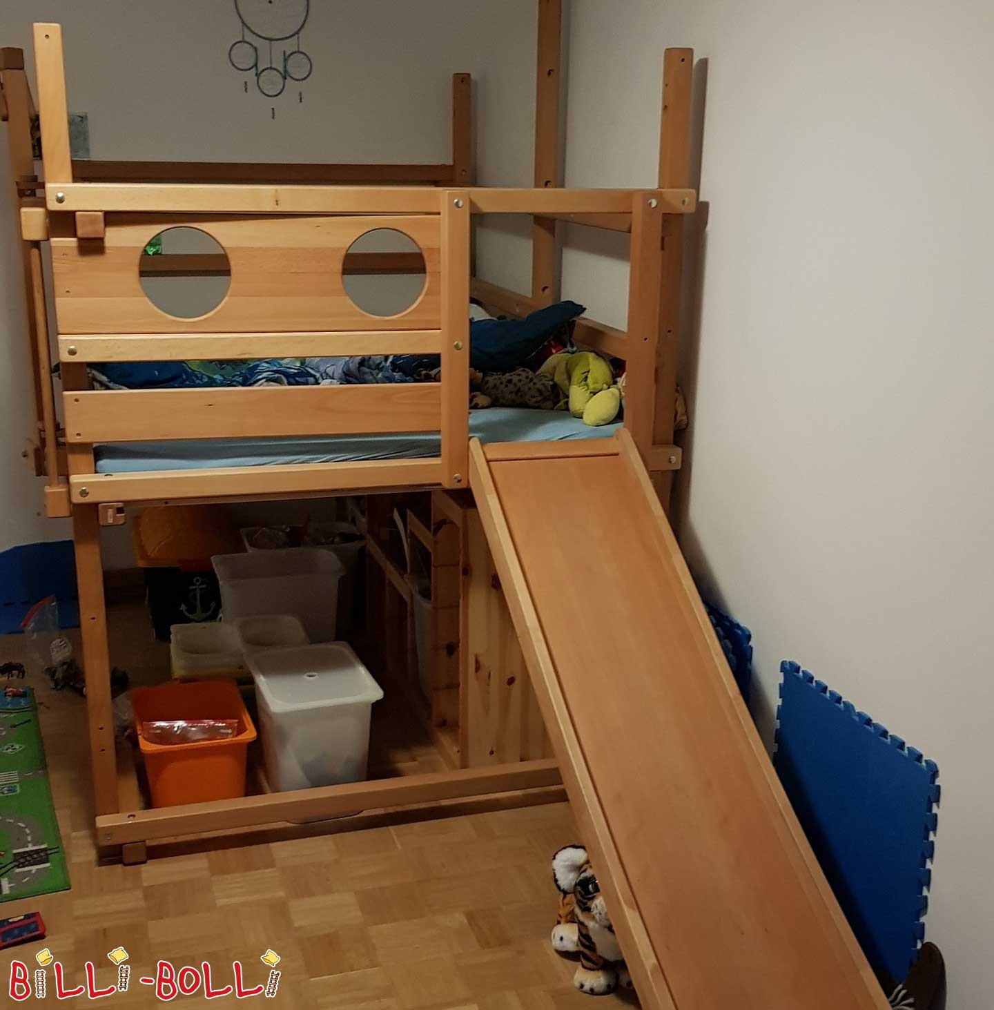 Growing loft bed with slide (Category: second hand loft bed)