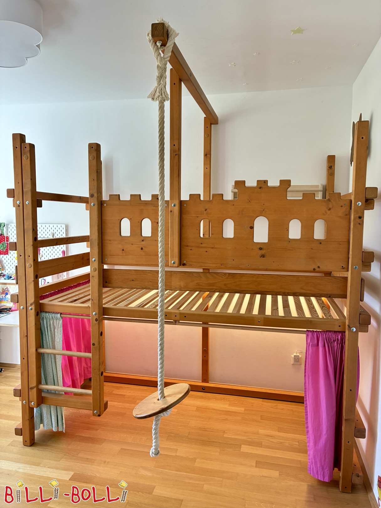 Knight's castle loft bed 100x200cm in spruce in Cologne that grows with the child (Category: Accessories/extension parts pre-owned)