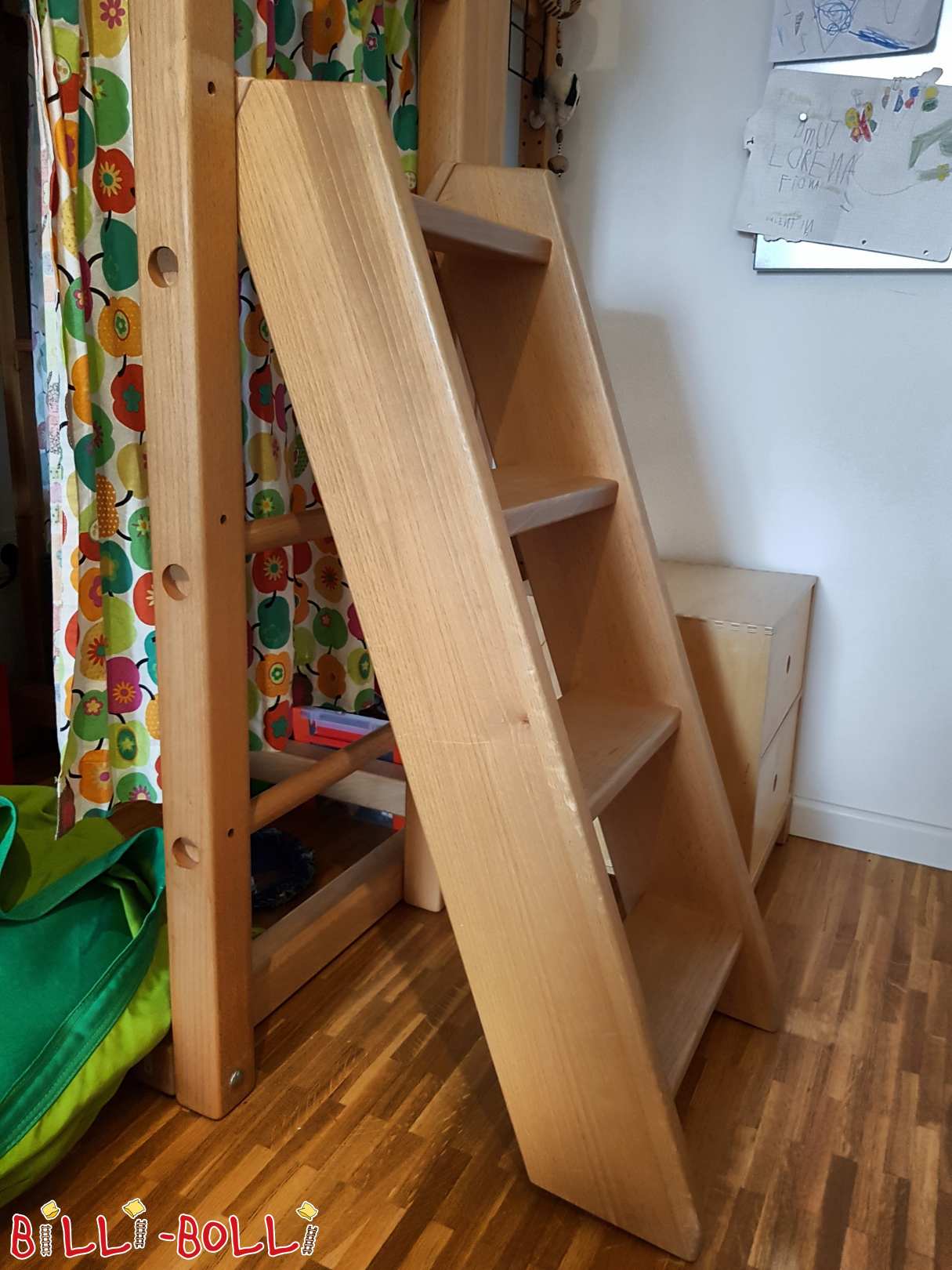 Inclined ladder for installation height 4, oiled beech (Category: second hand kids’ furniture)