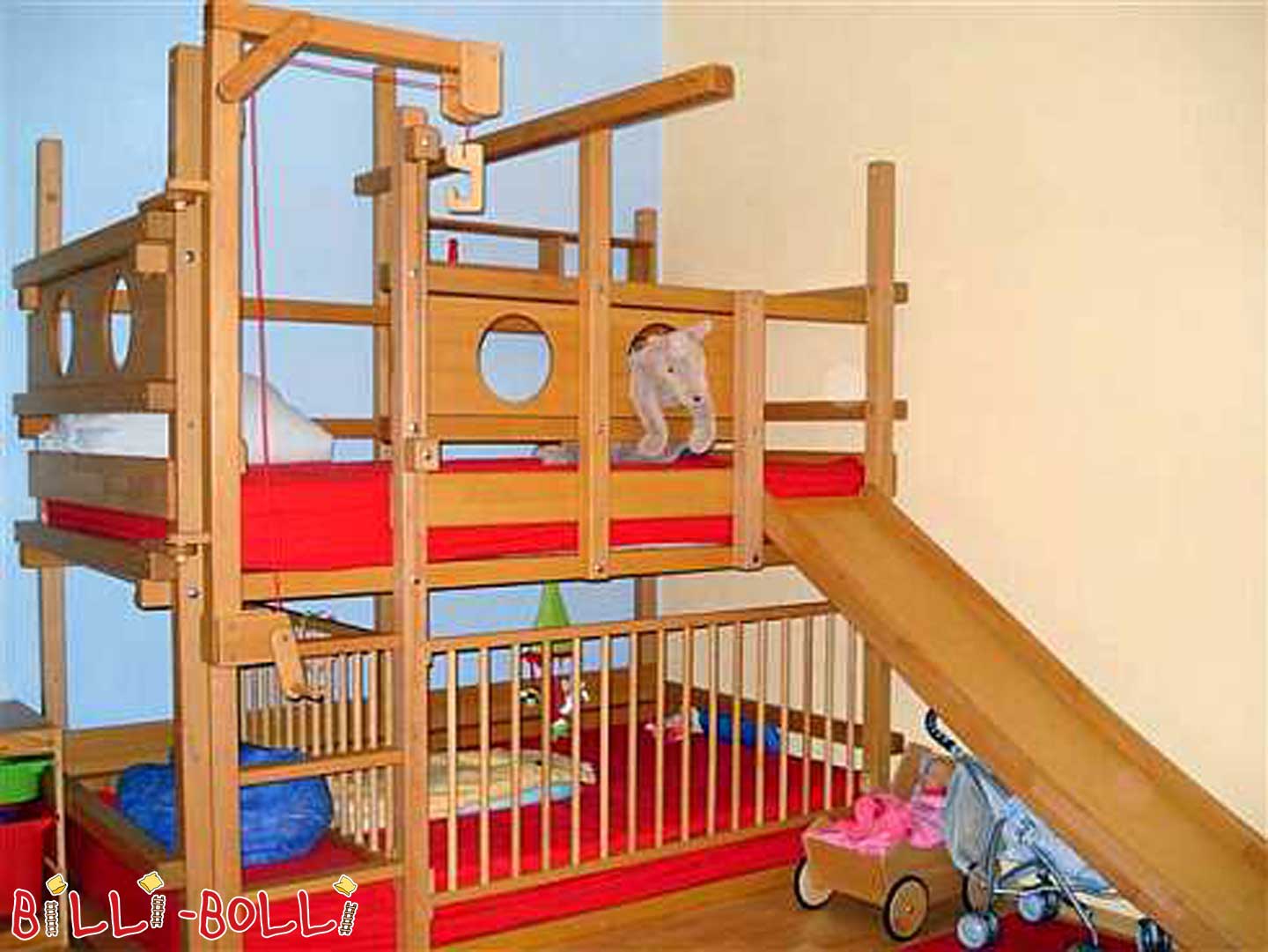 Lit superposé Billi-Bolli en hêtre (Category: U lettu loft hè necessariu)