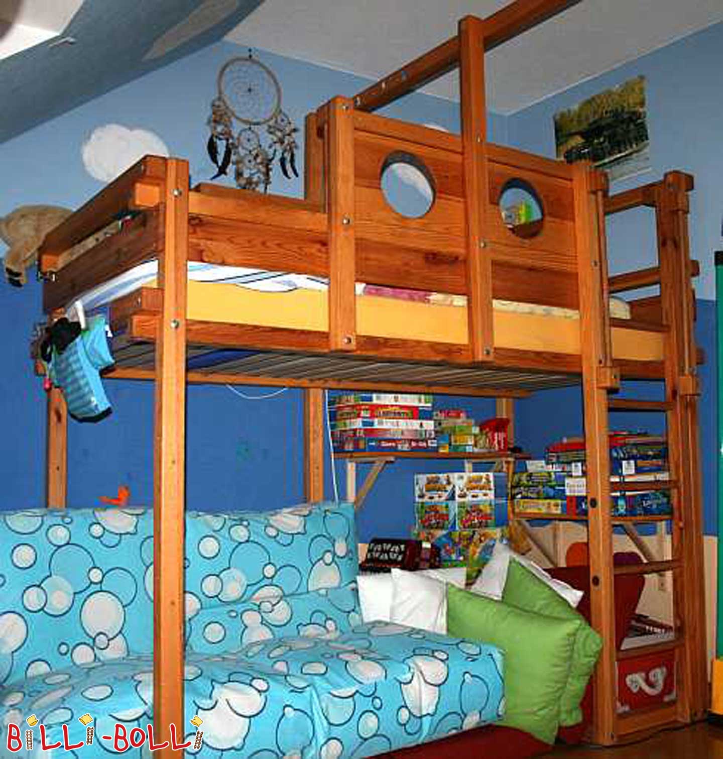 Lit pirate Billi-Bolli, construit en 2006 (Category: U lettu loft hè necessariu)