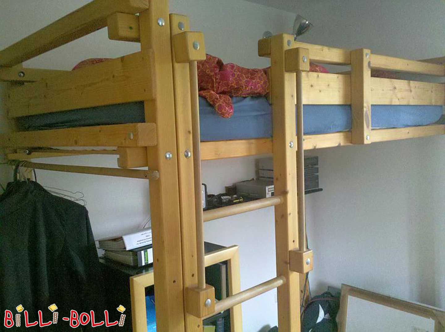 Krevet u potkrovlju za mlade (krevet za mlade), smreka (Kategorija: Korišten krevet u potkrovlju)