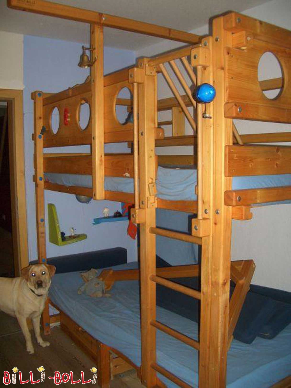 سرير القراصنة الأصلي Billi-Bolli (باب: سرير بطابقين مستعمل)