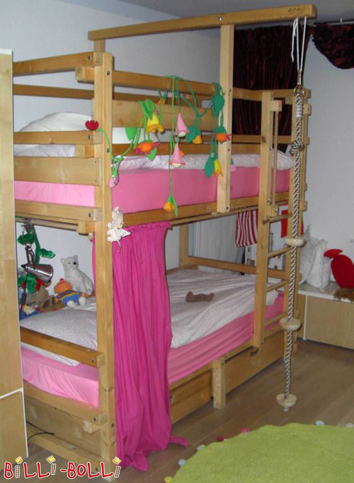 Billi-Bolli bunk bed, spruce untreated (Category: second hand bunk bed)