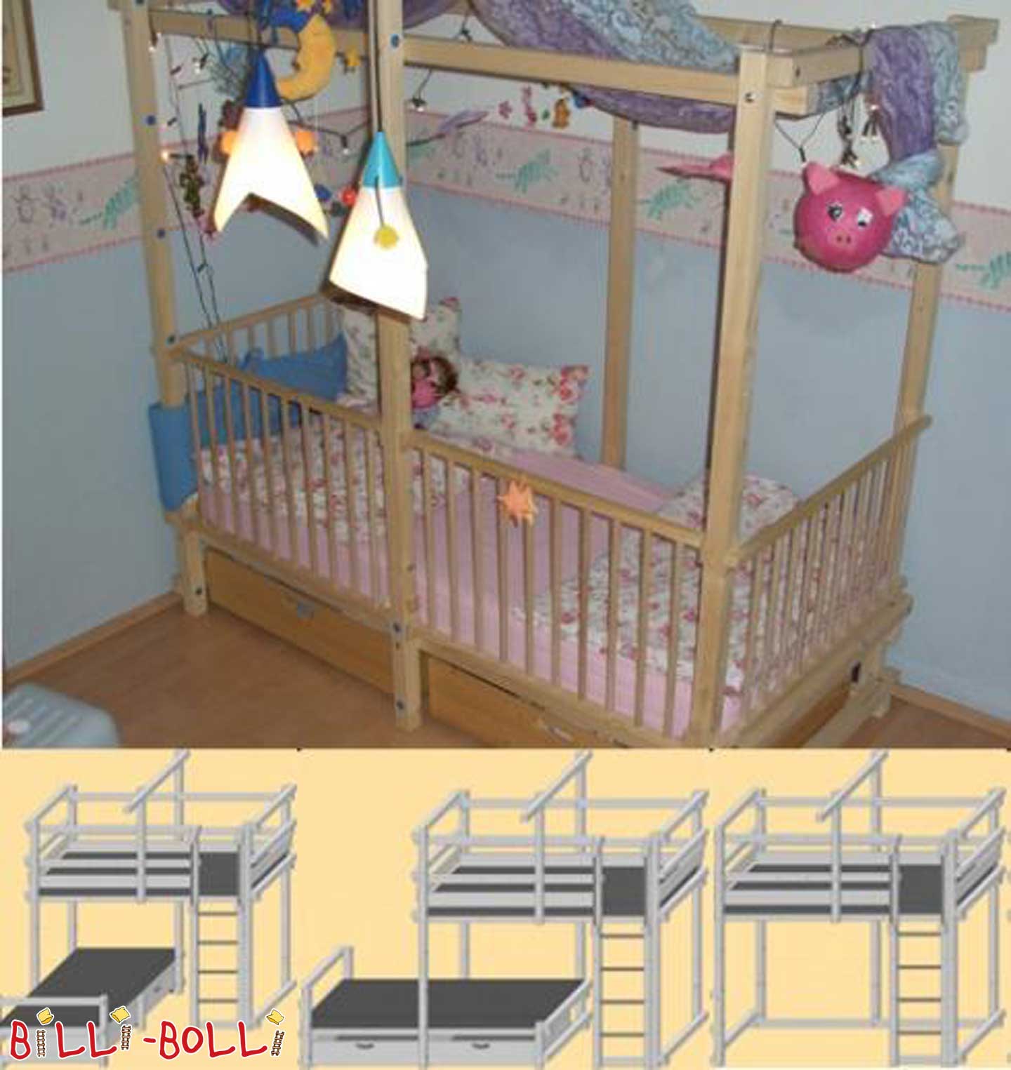 Giant Billi-Bolli bed facility (Category: second hand baby crib)