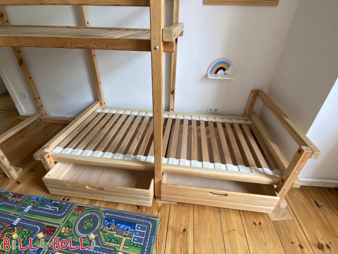 Set di cunversione "cunvertisce u lettu à soppalcu in un lettu à soppalcu offset à u latu", 100x200cm (Category: Accessori / pezzi di espansione utilizati)