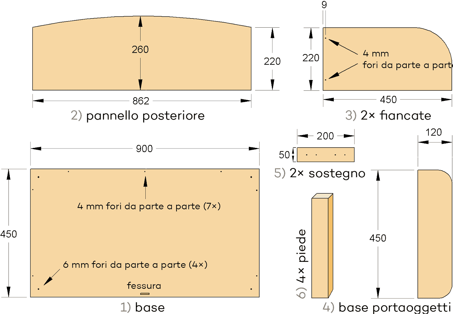 Manuale di costruzione della culla fianco letto per tuttofare