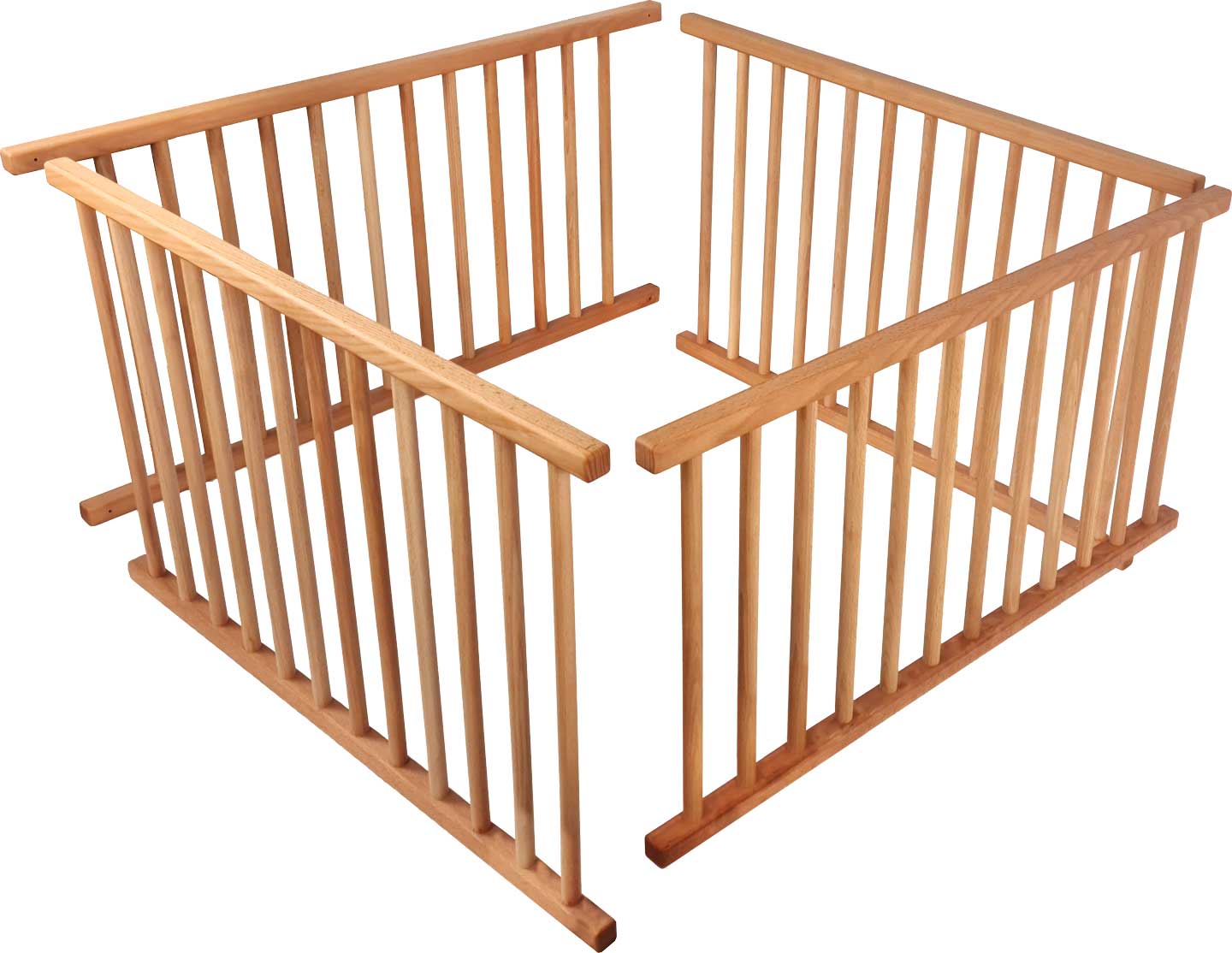 Baby Gate Set for half of the sleeping area (Loft Bed Adjustable by Age, Corner Bunk Bed* or Bunk Bed Laterally Staggered*)