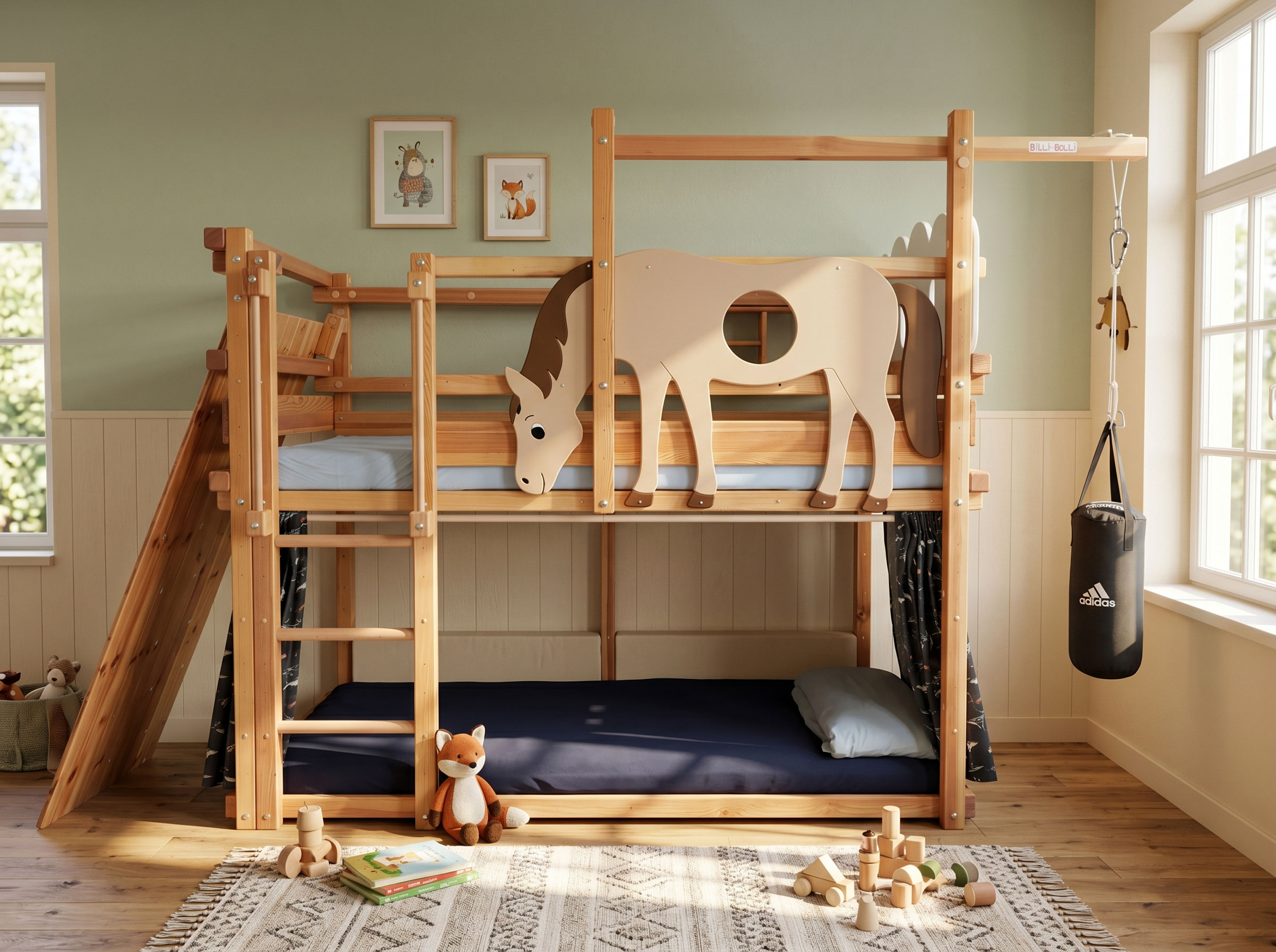 Horse bunk bed or bunk bed (Theme Boards)